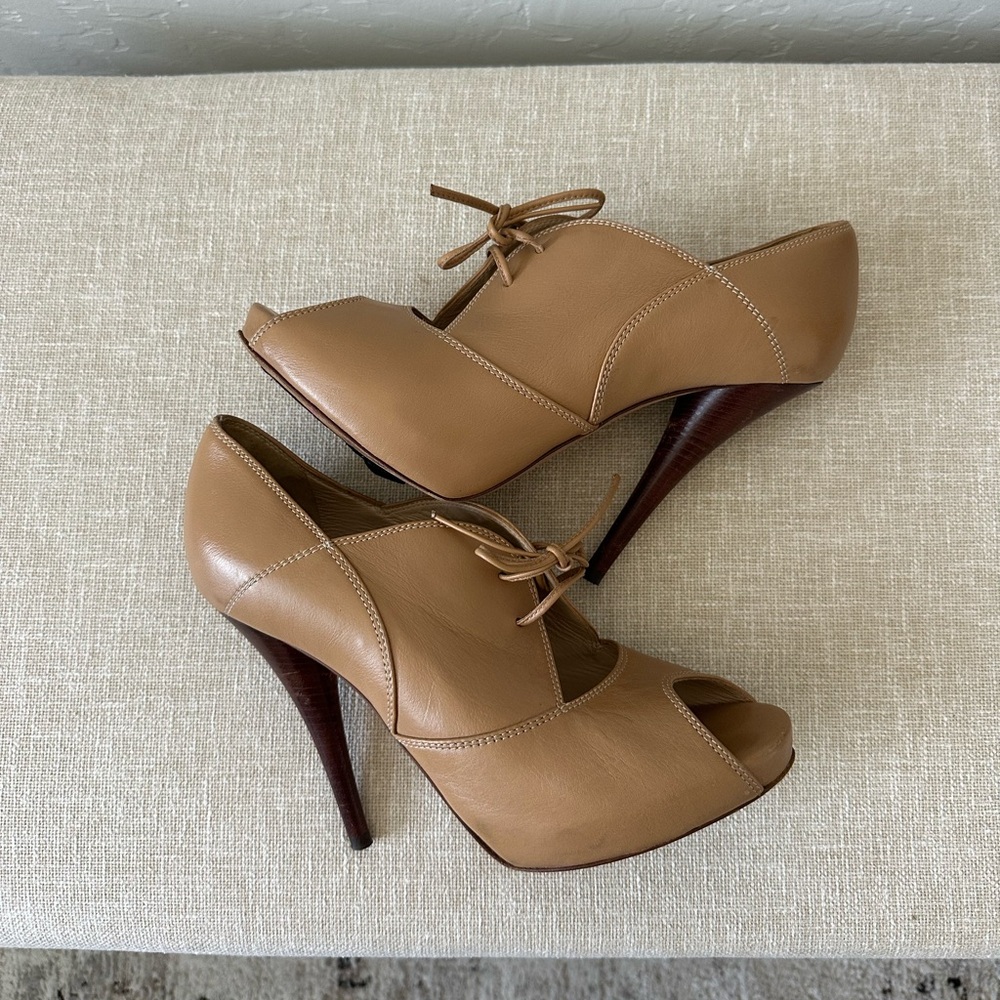 FENDI Zucca FF Leather Pumps Size 39 (US Women’s size 8.5) - Picture 9 of 11